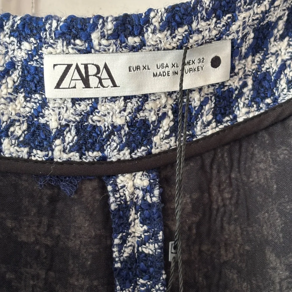 Zara Tweed Wide Leg Crop Sailor Pants - Picture 6 of 7